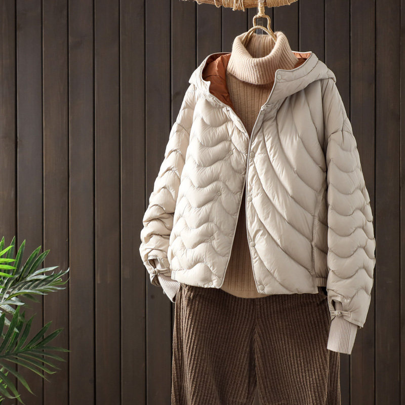 新国标90白鸭绒轻薄羽绒服女短款2024年冬季新款小香风小个子外套,女装/女士精品,羽绒服,淘宝优惠券,粉丝福利购,淘宝优惠卷