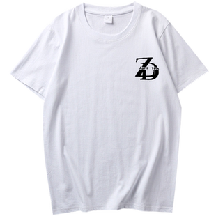 姓氏字母组合情侣装t恤刺绣定制体恤半袖纯棉小众设计绣花衣服潮