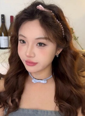 多种戴法蝴蝶结电话线发圈发箍女