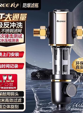 格力前置过滤器家用中央全屋净水器自来水反冲洗过滤器WTE-QZBW04