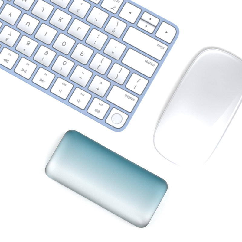 KEYZOZ肤感亚克力鼠标护腕渐变色轻薄便携办公桌轲卓电竞鼠标腕垫