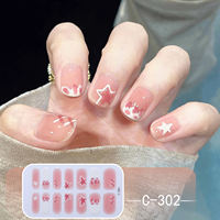 5D three-dimensional non-baking gel soft film nail stickers, full nail art stickers, accessories, women's self-adhesive nail oil film decals, patches thumbnail 4