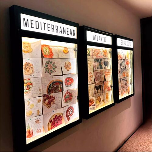 发光pop海报展示橱窗菜单展示牌