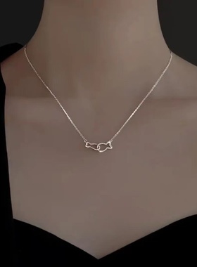 鱼你相伴项链ins学生轻奢小众设计感锁骨链女送闺蜜朋友生日礼物