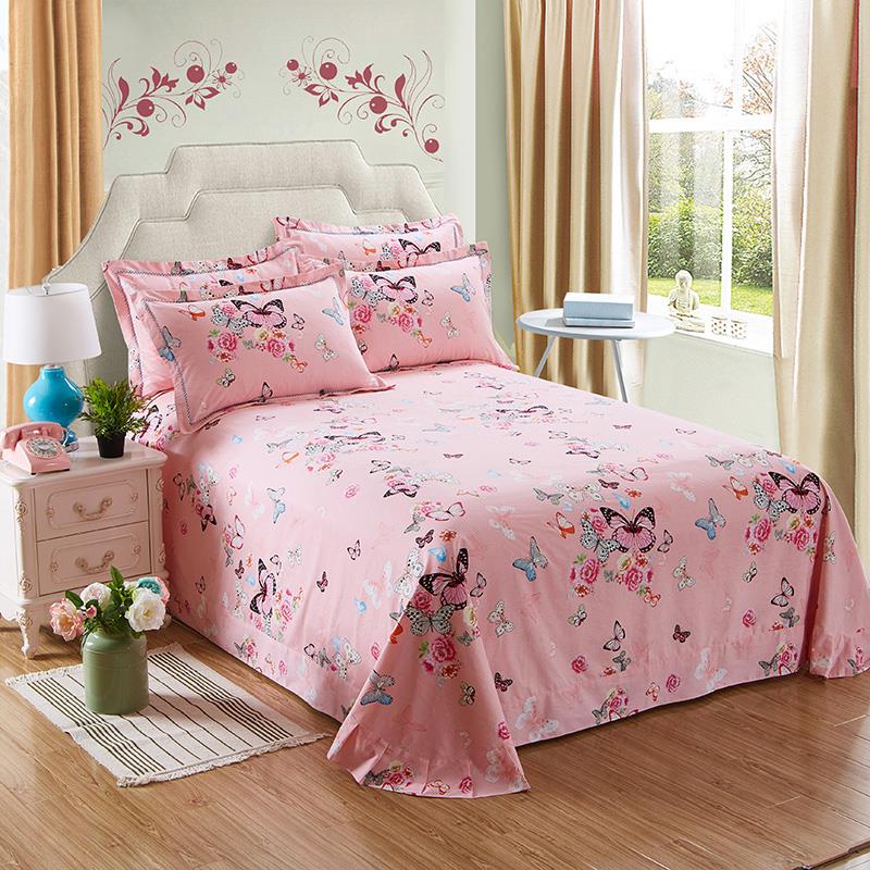 新疆包邮加厚纯棉磨毛床单三件套床上用品1.8冬季双人100全棉被单