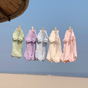 任发财 德绒超软材质护肚子四脚衣高弹打底绝育服无毛猫衣服德文