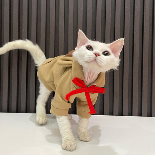 圣诞麋鹿卫衣无毛猫斯芬克斯德文