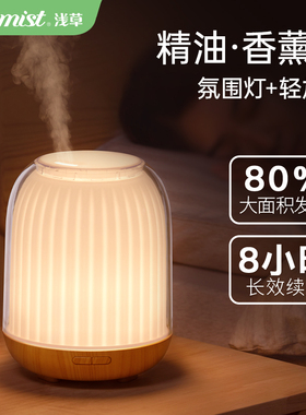 浅草香薰机精油专用扩香氛围香薰灯卧室家用助眠超声波雾化加湿器