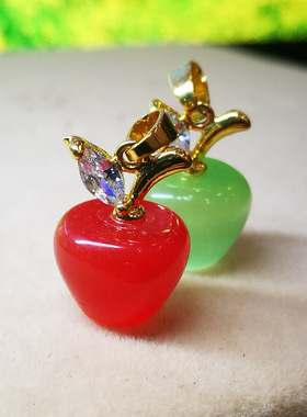 猫眼碧宝石镶嵌锆石项链吊坠清仓