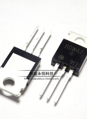 直插 BDW47 BDW47G 15A 100V TO-220 PNP 达林顿三极管 全新原装