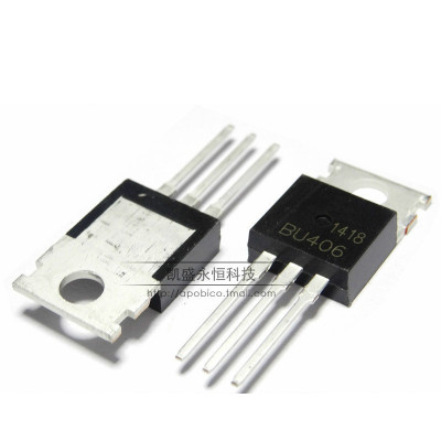 直插 BU406 TO-220 200V 7A NPN 超声波加湿雾化震荡器 全新原装
