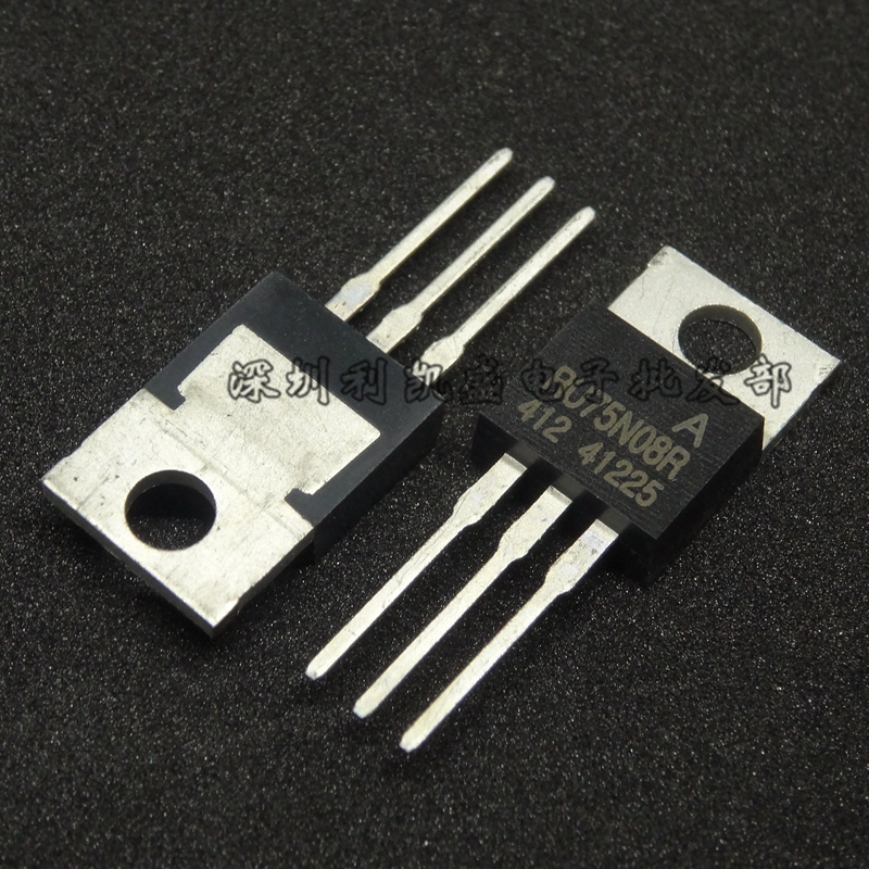 直插 RU75N08R  75V 80A TO-220 逆变器专用 MOS场效应管