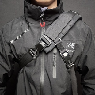 鹤立工业 机能肩垫背包肩带透气防滑背带垫肩减压MOLLE辅助带通用