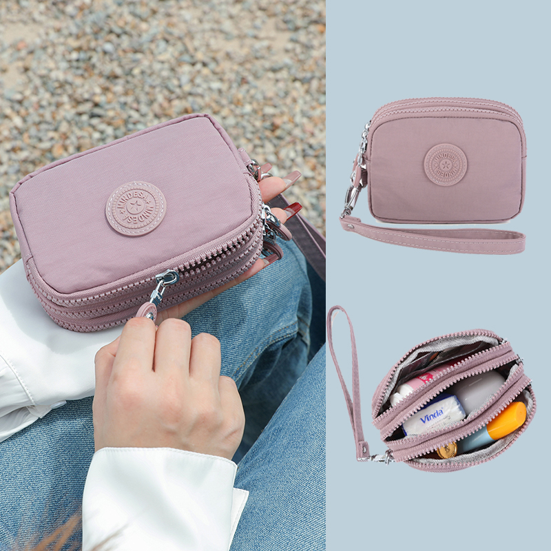 Mindesa手拿零钱包小巧多层袋