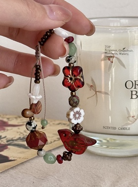 红纸鸢｜一加一shop原创新年配色中式手链捷克珠编绳手链小众红色