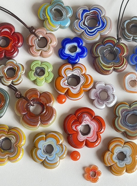 土耳其花孤品项链合集！一物一拍不退换可直播选款彩色ins风复古