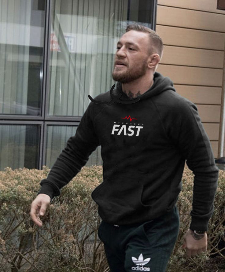 ufc嘴炮康纳麦格雷戈搏击格斗训练男帽衫外套mma健身纯棉套头卫衣