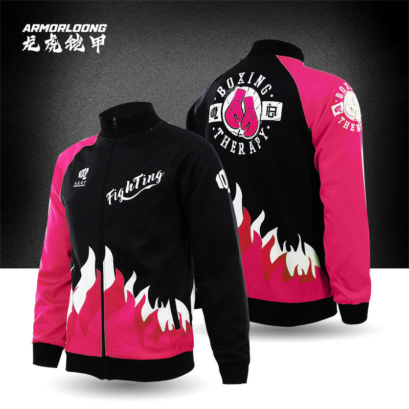 秋冬定制MMA帽衫泰拳夹克UFC训练衣服休闲运动格斗战队卫衣外套