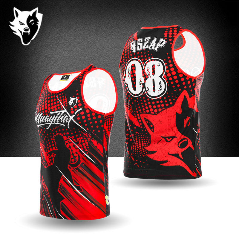 VSZAP泰拳运动员速干MMA跑步搏击格斗背心UFC训练拳击服健身无袖