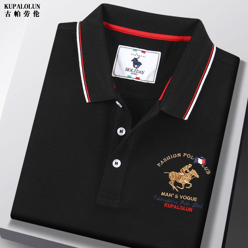 品牌夏季男士polo衫短袖翻领半袖纯棉T恤保罗商务休闲有领上衣服