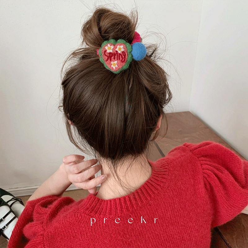 发绳发圈毛毡韩风可爱发圈