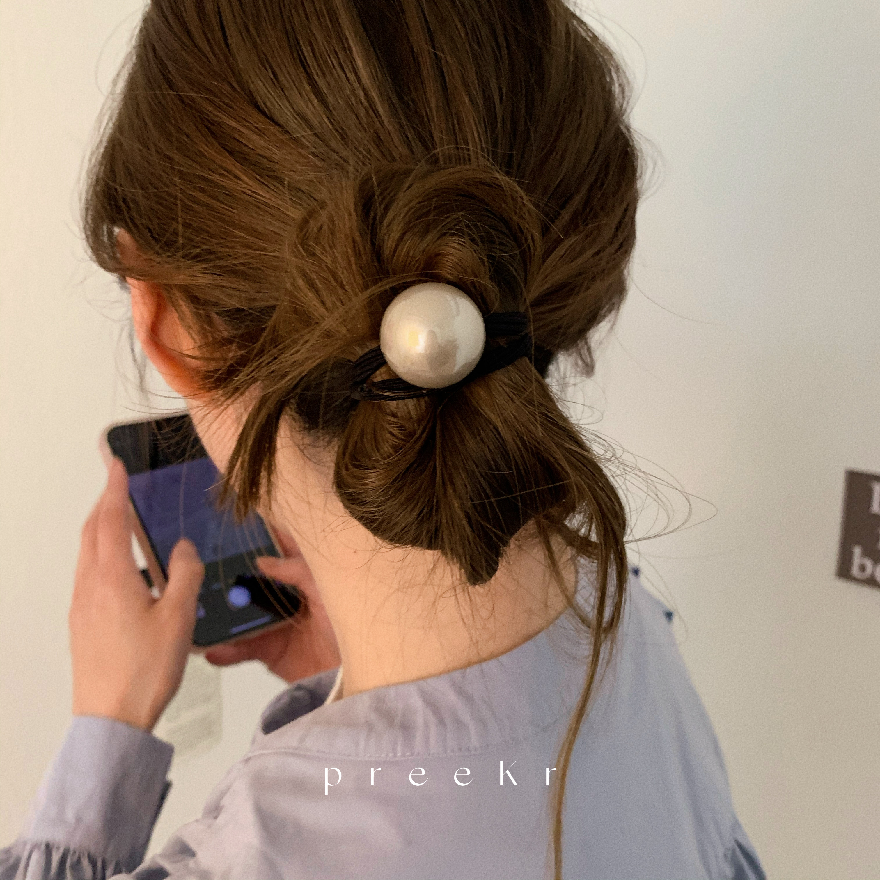 珍珠发圈发绳韩风无痕头绳