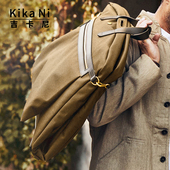 旅行包商务出差西装 吉卡尼 西装 包帆布配皮手拎折叠衣物收纳包男