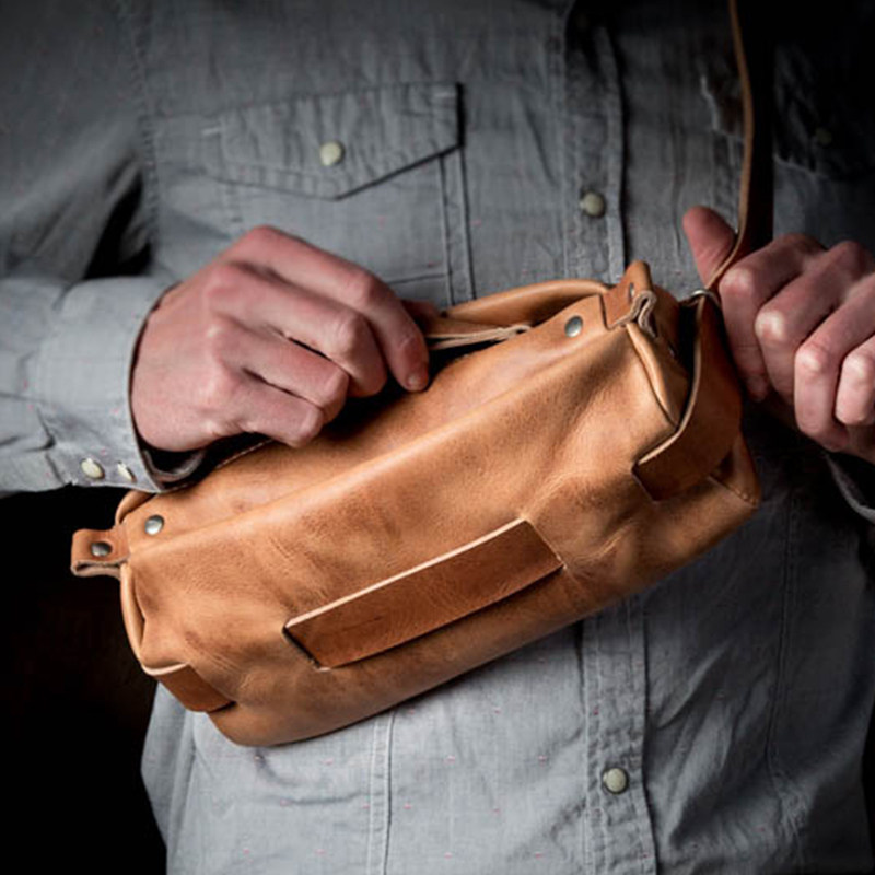 吉卡尼 美式休闲软皮胸包植鞣革斜挎男包手机小包百搭运动胸前包,箱包皮具/热销女包/男包,胸包,淘宝优惠券,粉丝福利购,淘宝优惠卷