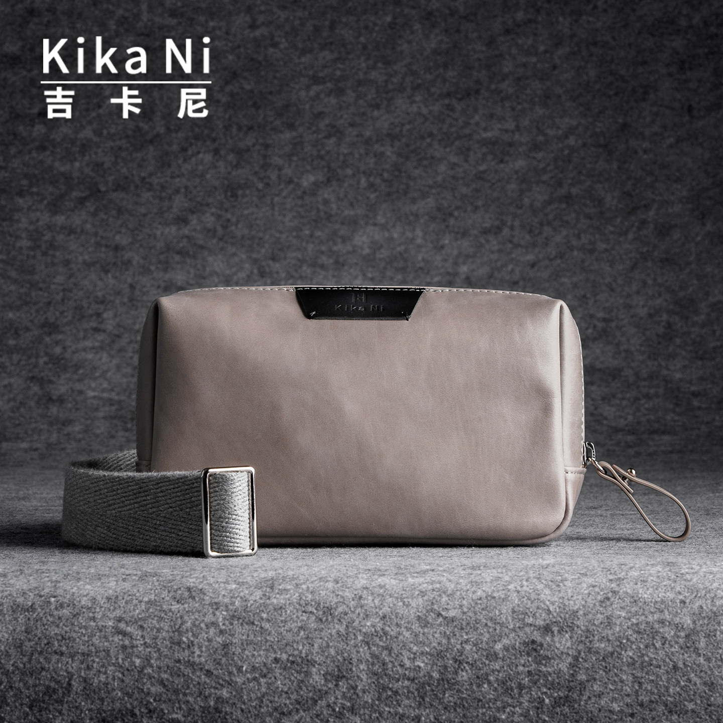 吉卡尼 男士休闲胸包真皮简约胸前包单肩斜挎包小众设计背包通勤,箱包皮具/热销女包/男包,胸包,淘宝优惠券,粉丝福利购,淘宝优惠卷