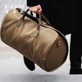 复古西装 吉卡尼 英式 收纳短途出差旅行包大容量商务旅行袋男帆布