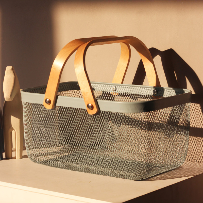 铁艺小篮子置物筐玩具收纳篮零食桌面杂物化妆品家用超大号收纳筐,收纳整理,收纳筐,淘宝优惠券,粉丝福利购,淘宝优惠卷