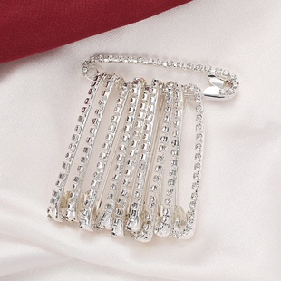 水钻别针 简约少女风服饰收腰扣针胸针 防走光帽夹领口别针固定器