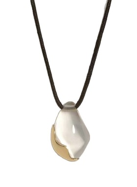 不规则设计融系列白水晶项链气质百搭项链小众设计白水晶毛衣链女