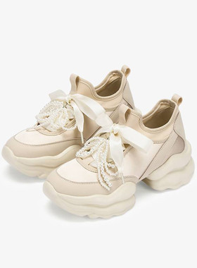 73hours女鞋椰椰奶冻2025春款厚底运动休闲鞋芭蕾老爹鞋AAH61AH5