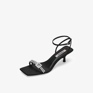 抵达繁星夏季 细高跟鞋 新款 女外穿法式 一字带凉鞋 73hours女鞋