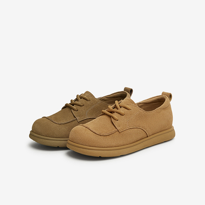 TATA他她休闲复古勃肯鞋女鞋真皮棕色通勤单鞋2025春新款CU301AM5