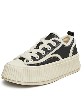 Tata/他她2024春时尚休闲百搭经典厚底板鞋女新款DWDT1AM4