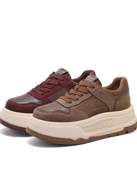 百丽Belle女鞋子厚底板鞋女2025春季运动鞋休闲鞋徒步鞋B2403AM5