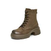 TATA他她复古厚底马丁靴女靴显瘦弹力靴短靴2024冬季 新款 7DK40DD4