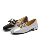 蝴蝶结平底单鞋 百丽鞋 B2197CQ4 2024新款 秋季 子芭蕾玛丽珍鞋 女鞋
