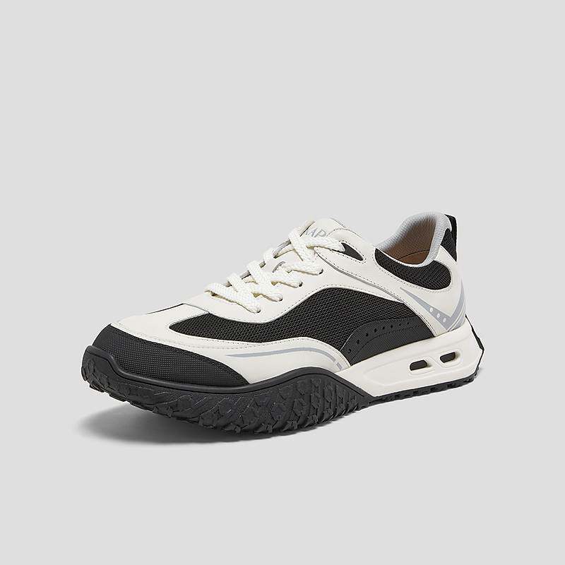 SKAP圣伽步男鞋2026春季新款德训鞋运动鞋透气网布舒适男款休闲鞋