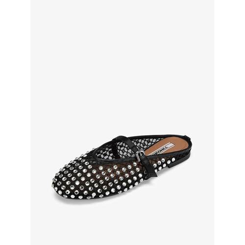 73hours女鞋星星眨眼2024秋新款平底水钻穆勒包头凉拖鞋AAE76AH4