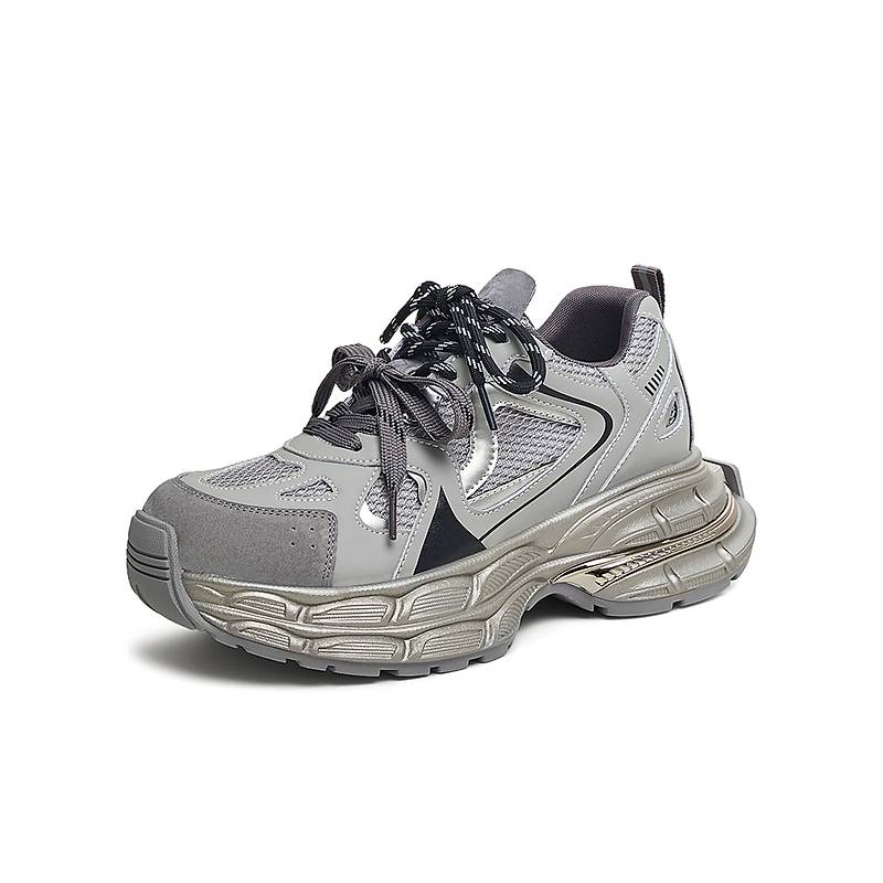 TATA他她探险家雅丹风加绒厚底老爹鞋女鞋运动鞋2025春新CY301AM5