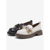 女单鞋 百思图2024春季 WA399AA4 时尚 学院蝴蝶结乐福鞋 新款 商场同款