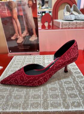 73Hours X R.S.G春款2024龙年限定红色细高跟宴会女单鞋AAE23AQ4