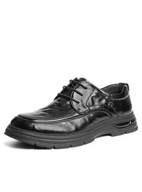 百丽厚底商务鞋男士2026新款春季商场同款牛皮革休闲皮鞋L6020AM6