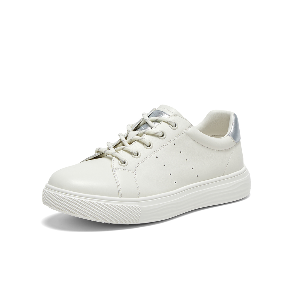 百思图2025秋季新款商场同款小白鞋时尚运动女休闲鞋UPQ07CM5