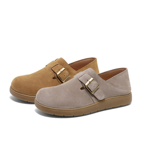 森达麻薯可可勃肯鞋女鞋2025春季新款商场同款超软休闲鞋4UR20AM5