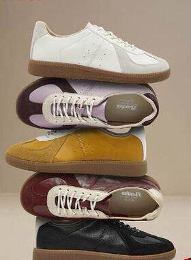 专柜拔佳2026春新款女鞋时尚厚底德训鞋运动休闲板鞋UEZ16AM6