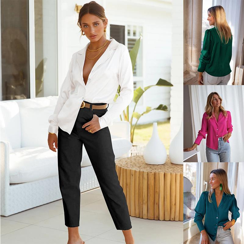 Loose Cardigan Commuter Long Color Top Women Temperament